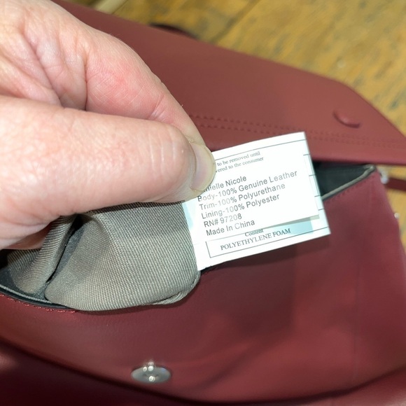 🚨DANIELLE NICOLE red Nolan  leather backpack🚨 - Picture 4 of 9